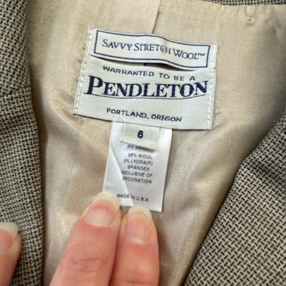 Classic Pendleton Gray Wool Savvy Stretch Ladies … - image 7